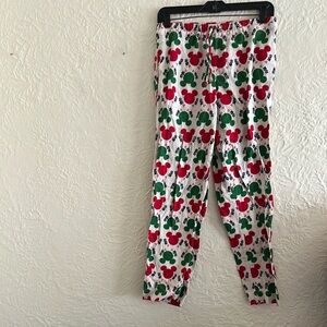 Hanna Andersson x Disney Unisex Mickey Holiday Garland Flannel Pajama Pants XS